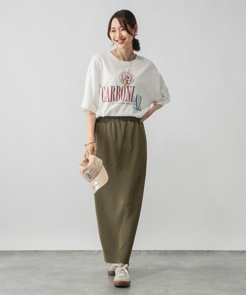 GLOBAL WORK(グローバルワーク)の「セルフカットプリーツナロースカート/579553(スカート・レディース・グレー系その他/スミクロ/オリーブ/ブラック/ライトグレー・SHORT/REGULAR)」の19枚目の写真