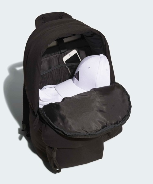 adidas（アディダス）の「マストハブ パフィーバックパック（L） / アディダス adidas（バックパック/リュック・メンズ・ブルー/ブラック・FREE）」の5枚目の写真