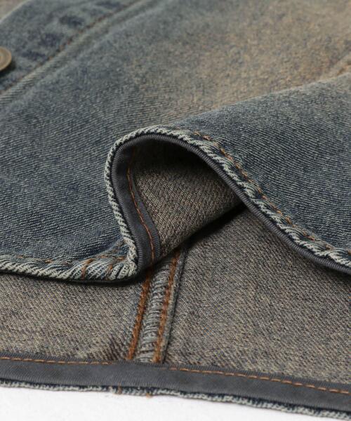 SENSE OF PLACE by URBAN RESEARCH(センスオブプレイスバイアーバンリサーチ)の「デニムコンパクトジレ(ベスト・レディース・インディゴブルー/ブラウン・ONE)」の14枚目の写真