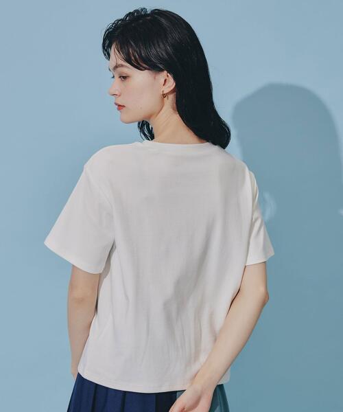 REDYAZEL(レディアゼル)の「アゼルクラブロゴTシャツ(Tシャツ/カットソー・レディース・ネイビー/オフホワイト・FREE)」の21枚目の写真