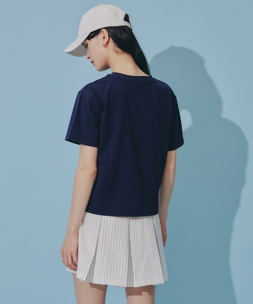 REDYAZEL(レディアゼル)の「アゼルクラブロゴTシャツ(Tシャツ/カットソー・レディース・ネイビー/オフホワイト・FREE)」の16枚目の写真