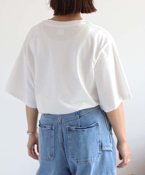 cepo(セポ)の「【SASALABO】20/天竺コットン ロゴプリント半袖Tee(Tシャツ/カットソー・レディース・ブラック/ホワイト・M/L/XL)」の9枚目の写真