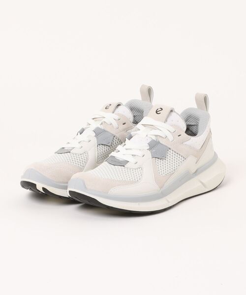 ECCO（エコー）の「ハイテク BIOM 2.2 機能性スニーカー 上質スエードレザー×軽量素材 本革（スニーカー・レディース・ホワイト・38/37/36/35/39）」の4枚目の写真