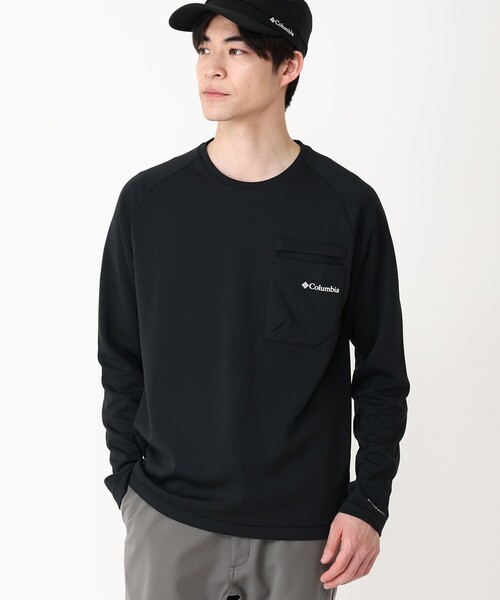 Columbia(コロンビア)の「UVカット 速乾 Columbia/マウンテンズアーコーリング ロングスリーブ Tシャツ/コロンビア(Tシャツ/カットソー・レディース・ブラック/ホワイト/ブルーグリーン・S/XS/XL/L/M)」の3枚目の写真