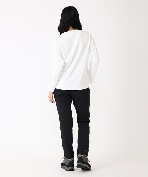 Columbia(コロンビア)の「UVカット 速乾 Columbia/マウンテンズアーコーリング ロングスリーブ Tシャツ/コロンビア(Tシャツ/カットソー・レディース・ブラック/ホワイト/ブルーグリーン・S/XS/XL/L/M)」の5枚目の写真