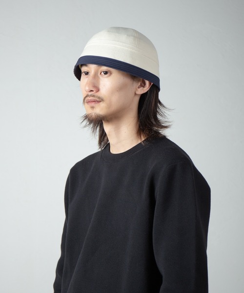 RACAL(ラカル)の「Classic Wool Flannel Sailor Hat / クラシックウールフラノセーラーハット(ハット・メンズ・ホワイト系その他/ブラック・LARGE)」の2枚目の写真