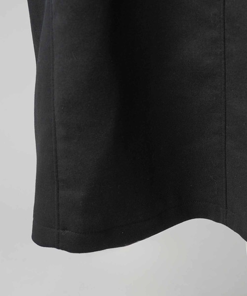 MAISON SPECIAL（メゾンスペシャル）の「《UNISEX》Sheep Leather Melton Combination Chester coat/シープレザーメルトンコンビチェスターコート【MAISON SPECIAL/メゾンスペシャル】（トレンチコート・メンズ・ブラック・0/1/2）」の16枚目の写真