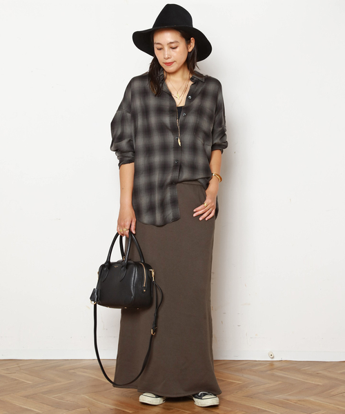 オーバーダイオンブレチェックシャツ（シャツ/ブラウス）｜AP