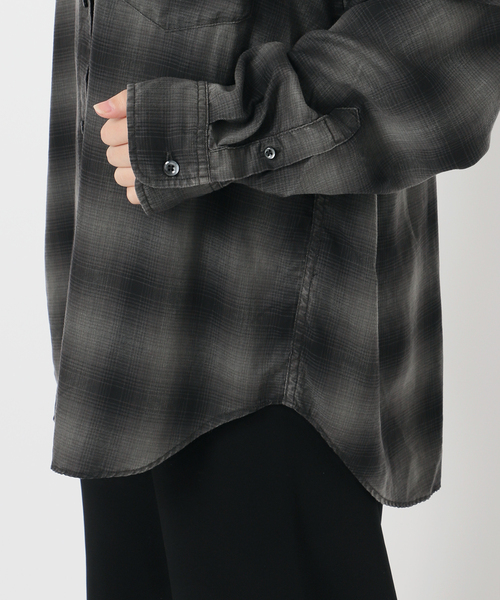 AP STUDIO オーバーダイオンブレチェックシャツ オーバーダイオンブレチェックシャツ（シャツ/ブラウス）｜AP