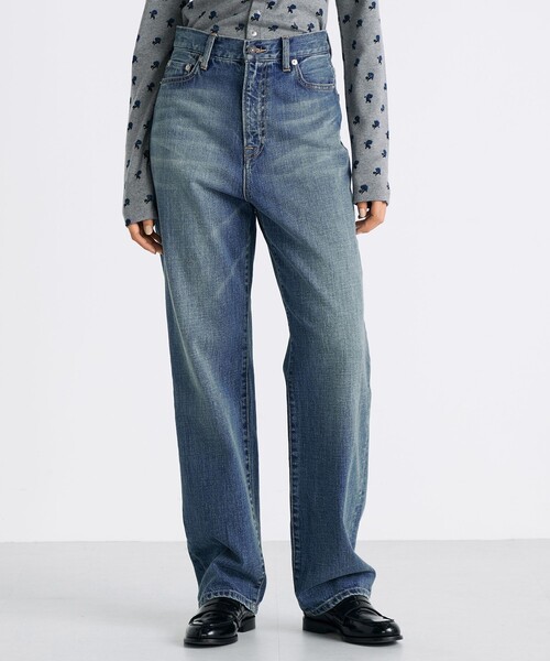 EDITION（エディション）の「エッセンシャルデニム ストレートパンツ（デニムパンツ・レディース・ライトブルー・34/36/38）」の3枚目の写真