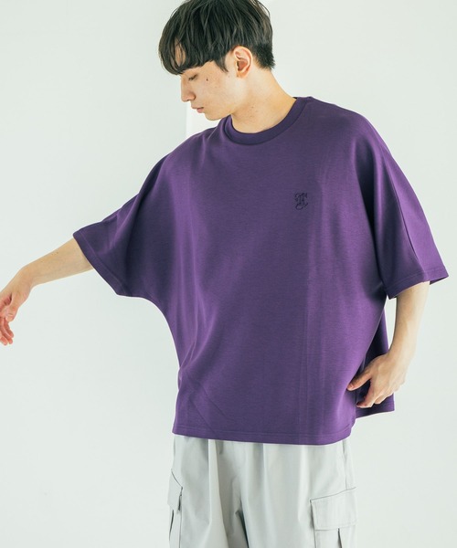 LAKOLE(ラコレ)の「スムースドルマンTEE / 592133(Tシャツ/カットソー・メンズ・ブラック/ホワイト/パープル・LARGE/MEDIUM)」の3枚目の写真