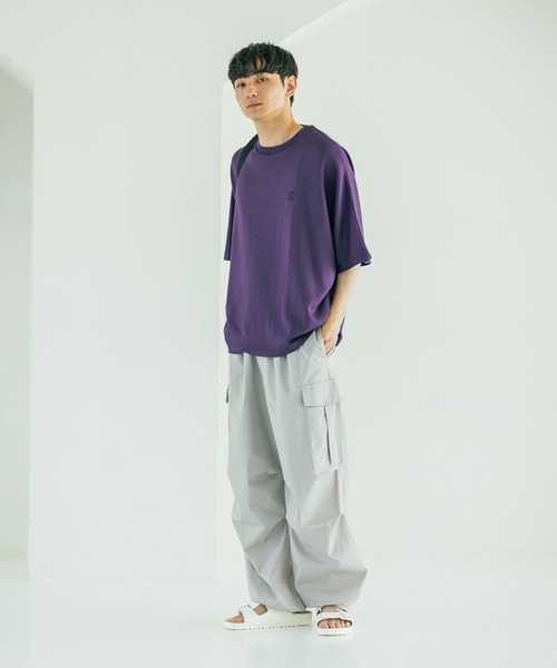 LAKOLE(ラコレ)の「スムースドルマンTEE / 592133(Tシャツ/カットソー・メンズ・ブラック/ホワイト/パープル・LARGE/MEDIUM)」の9枚目の写真