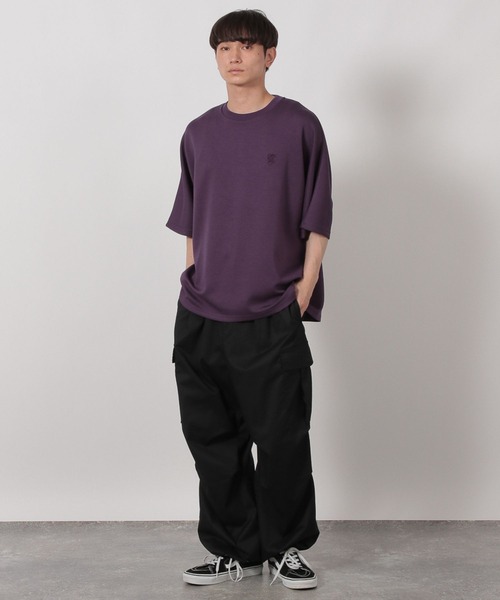 LAKOLE(ラコレ)の「スムースドルマンTEE / 592133(Tシャツ/カットソー・メンズ・ブラック/ホワイト/パープル・LARGE/MEDIUM)」の16枚目の写真