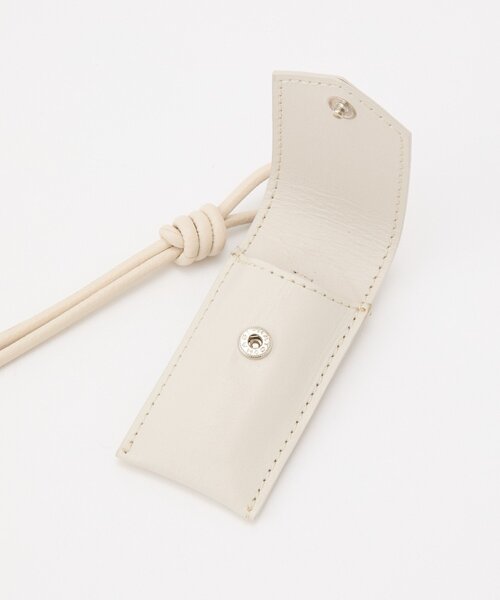 リップポーチ付きレザーチャーム（チャーム）｜russet（ラシット