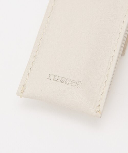 リップポーチ付きレザーチャーム（チャーム）｜russet（ラシット）の