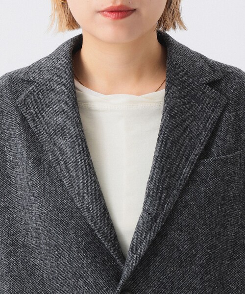 BEAMS BOY（ビームスボーイ）の「ツイード スリーボタン ビッグジャケット（テーラードジャケット・レディース・グレー/ブラウン・0/1）」の17枚目の写真