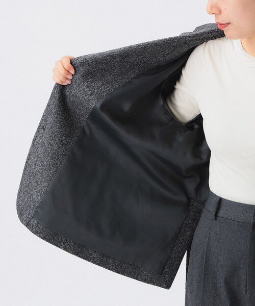 BEAMS BOY（ビームスボーイ）の「ツイード スリーボタン ビッグジャケット（テーラードジャケット・レディース・グレー/ブラウン・0/1）」の20枚目の写真