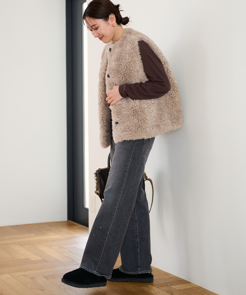 ≪追加≫フェイクファーベスト（その他アウター）｜FRAMeWORK