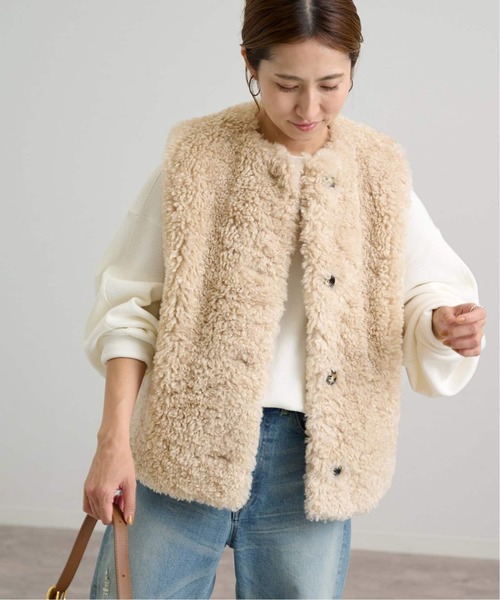 【新品・タグ付】フレームワーク フェイクファーベスト 定価¥33,000 フェイクファーベスト（ベスト）｜FRAMeWORK（フレームワーク）の通販