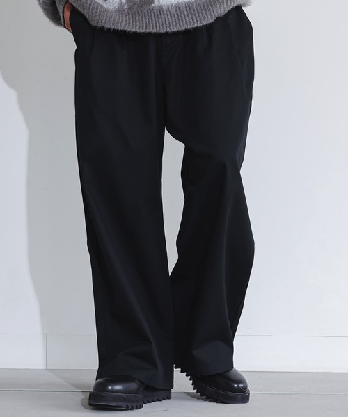 MDR(エムディアール)の「『ツータックワイドチノパンツ』(チノパンツ・メンズ・オフホワイト/ブラック/カーキ・L/M)」の3枚目の写真