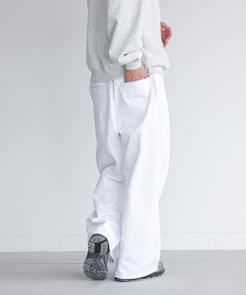 MDR(エムディアール)の「『ツータックワイドチノパンツ』(チノパンツ・メンズ・オフホワイト/ブラック/カーキ・L/M)」の16枚目の写真