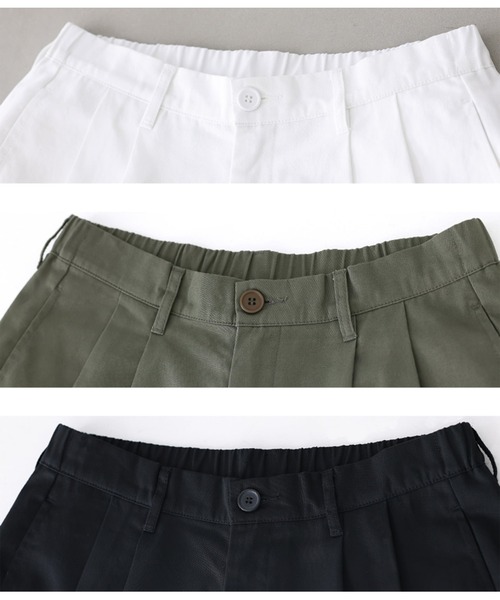 MDR(エムディアール)の「『ツータックワイドチノパンツ』(チノパンツ・メンズ・オフホワイト/ブラック/カーキ・L/M)」の12枚目の写真