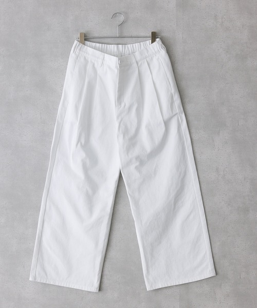 MDR(エムディアール)の「『ツータックワイドチノパンツ』(チノパンツ・メンズ・オフホワイト/ブラック/カーキ・L/M)」の9枚目の写真