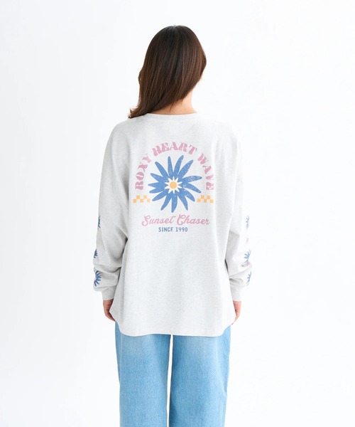 ROXY(ロキシー)の「BELLIS L/S TEE /ロキシールーズシルエットバックプリント長袖ロンT(Tシャツ/カットソー・レディース・グレー/ベージュ/ブラック/ホワイト・LARGE/MEDIUM/SMALL)」の21枚目の写真