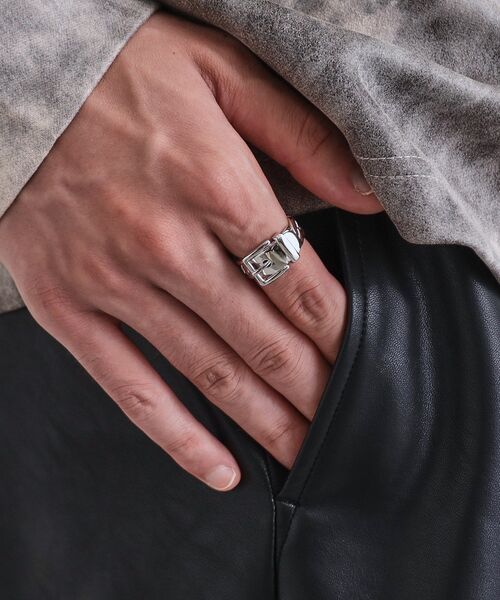 tk.TAKEO KIKUCHI（ティーケータケオキクチ）の「メタルベルトリング（リング・メンズ・シルバー系その他/シルバー・17）」の6枚目の写真