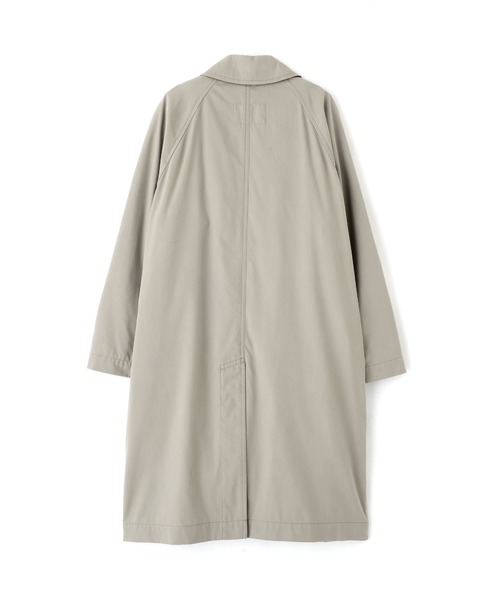 MHL.（エムエイチエル）の「WORN COTTON NYLON（ステンカラーコート・レディース・ベージュ/ブラック・0/1/2/3）」の9枚目の写真