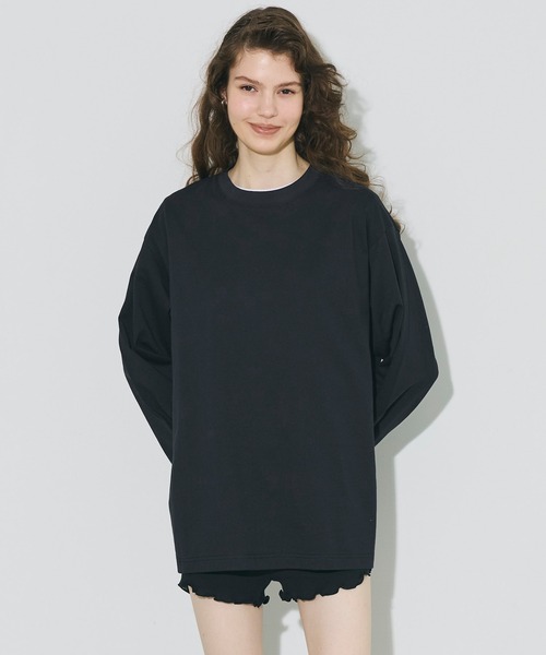 coca(coca)(コカ)の「【M-3XL対応】ベーシックレギュラー長袖T(Tシャツ/カットソー・メンズ・ホワイト/ブラック・2XL/3XL/XL/M/L)」の2枚目の写真