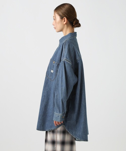 Lee（リー）の「【Lee(リー)】別注ワークシャツチュニック（チュニック・レディース・インディゴブルー/サックスブルー・FREE）」の13枚目の写真