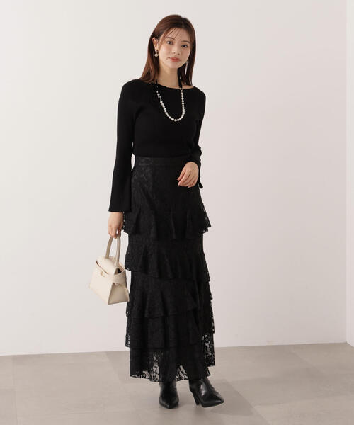 PROPORTION BODY DRESSING（プロポーションボディドレッシング）の「＜ウォッシャブル＞フレアスリーブオフショルニット / 1215270014（ニット/セーター・レディース・ピンク/ホワイト系その他/ブルー/ブラック・MEDIUM/SMALL）」の8枚目の写真