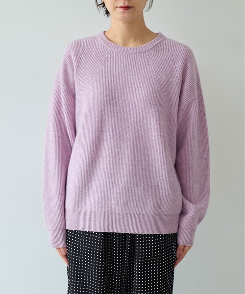 yuni（ユニ　）の「NEW ENGLAND プルオーバー（ニット/セーター・レディース・カーキ/パープル/グレー/ベージュ・FREE）」の13枚目の写真