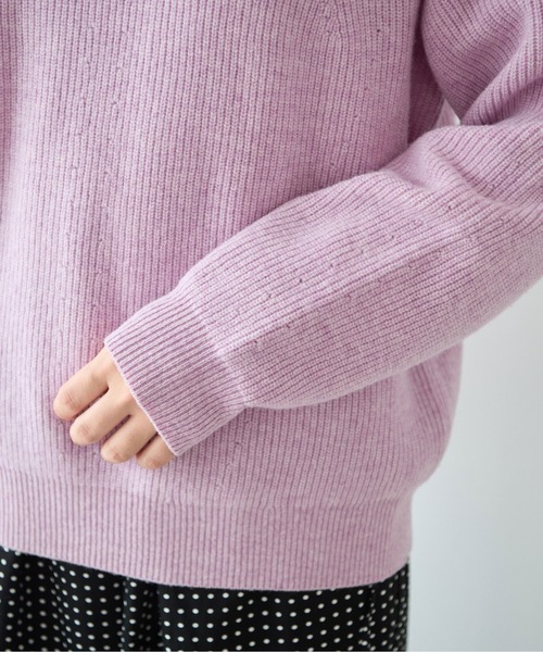 yuni（ユニ　）の「NEW ENGLAND プルオーバー（ニット/セーター・レディース・カーキ/パープル/グレー/ベージュ・FREE）」の20枚目の写真