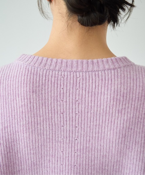 yuni（ユニ　）の「NEW ENGLAND プルオーバー（ニット/セーター・レディース・カーキ/パープル/グレー/ベージュ・FREE）」の17枚目の写真