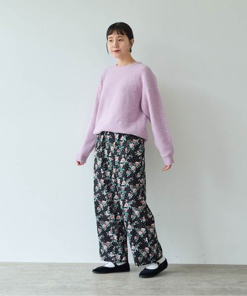 yuni（ユニ　）の「NEW ENGLAND プルオーバー（ニット/セーター・レディース・カーキ/パープル/グレー/ベージュ・FREE）」の5枚目の写真