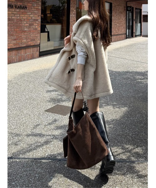 ECOPELボアポンチョ（ポンチョ）｜FRAY I.D（フレイアイディー）の