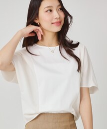 セール】【手洗い可／日本製／セットアップ可】レイヤード風カットソー