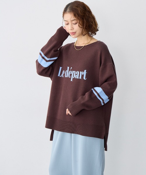 anyfee(エニフィー)の「【anyfee/大きいサイズ】ジャガードロゴニットプルオーバー(ニット/セーター・レディース・ブラウン/アイボリー/杢グレー・5L/4L/3L/LL)」の22枚目の写真