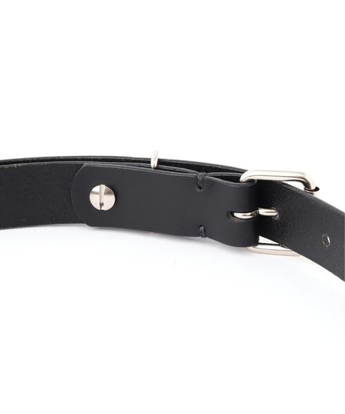MHL.(エムエイチエル)の「ROLLER BUCKLE LEATHER BELT(ベルト・メンズ・ブラック/ブラウン系その他2・FREE)」の5枚目の写真