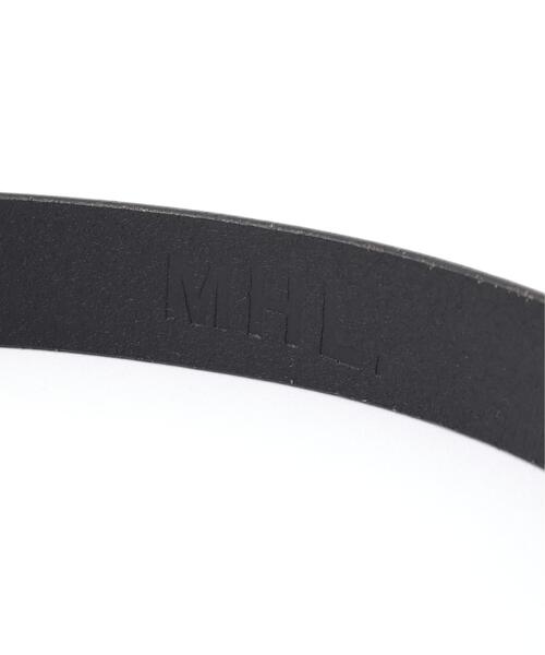 MHL.(エムエイチエル)の「ROLLER BUCKLE LEATHER BELT(ベルト・メンズ・ブラック/ブラウン系その他2・FREE)」の4枚目の写真