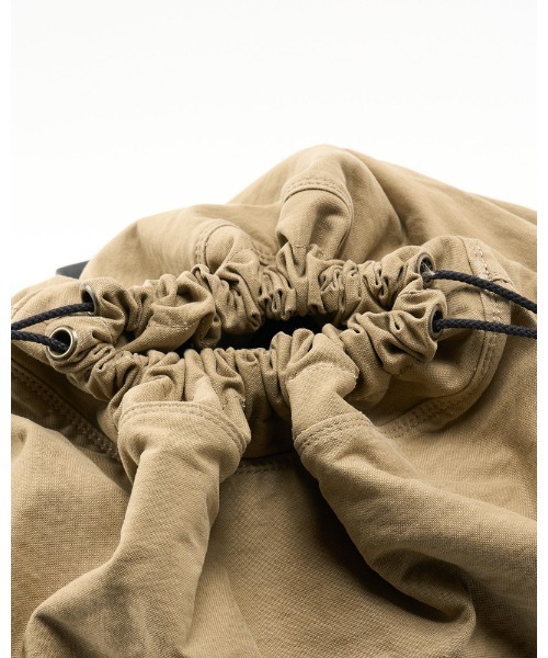 wjk（ダヴルジェイケイ）の「vintage drawstring tote bag（トートバッグ・メンズ・ブラック/ベージュ・FREE）」の8枚目の写真
