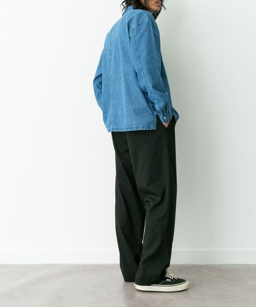 URBAN RESEARCH Sonny Label（アーバンリサーチサニーレーベル）の「ピンストライプイージーパンツ（その他パンツ・メンズ・グレー/ブラウン系その他・MEDIUM/LARGE）」の5枚目の写真