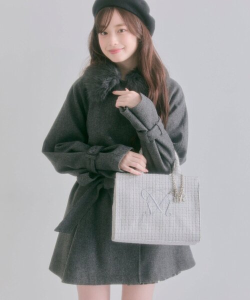 新品OLIVE des OLIVE Aimerianejoie刺繍入りミニトート タブレット対応/推し活】Aimerianejoie刺繍入りミニトート