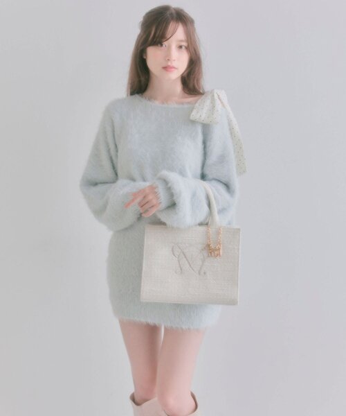 タブレット対応/推し活】Aimerianejoie刺繍入りミニトート（トート