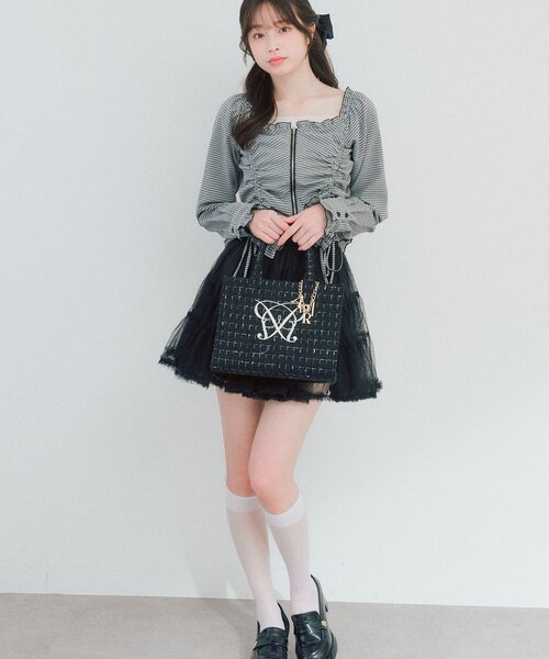 タブレット対応/推し活】Aimerianejoie刺繍入りミニトート（トート