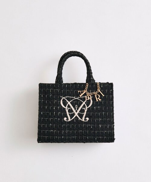 OLIVE des OLIVE（オリーブデオリーブ）の「【タブレット対応/推し活】Aimerianejoie刺繍入りミニトート（トートバッグ・レディース・ライトグレー/アイボリー/ブラック/サックスブルー・FREE）」の16枚目の写真