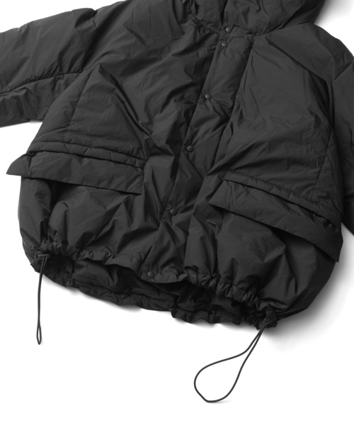 REMI RELIEF（レミレリーフ）の「REMI RELIEF 超軽量ナイロンアウトドアダウンJKTフーディー RN27353002（ダウンジャケット/コート・メンズ・ブラック・LARGE/MEDIUM）」の21枚目の写真