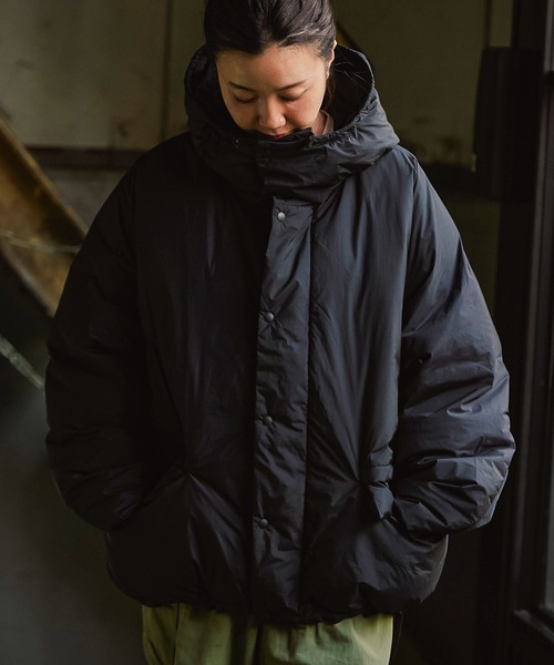 REMI RELIEF（レミレリーフ）の「REMI RELIEF 超軽量ナイロンアウトドアダウンJKTフーディー RN27353002（ダウンジャケット/コート・メンズ・ブラック・LARGE/MEDIUM）」の5枚目の写真